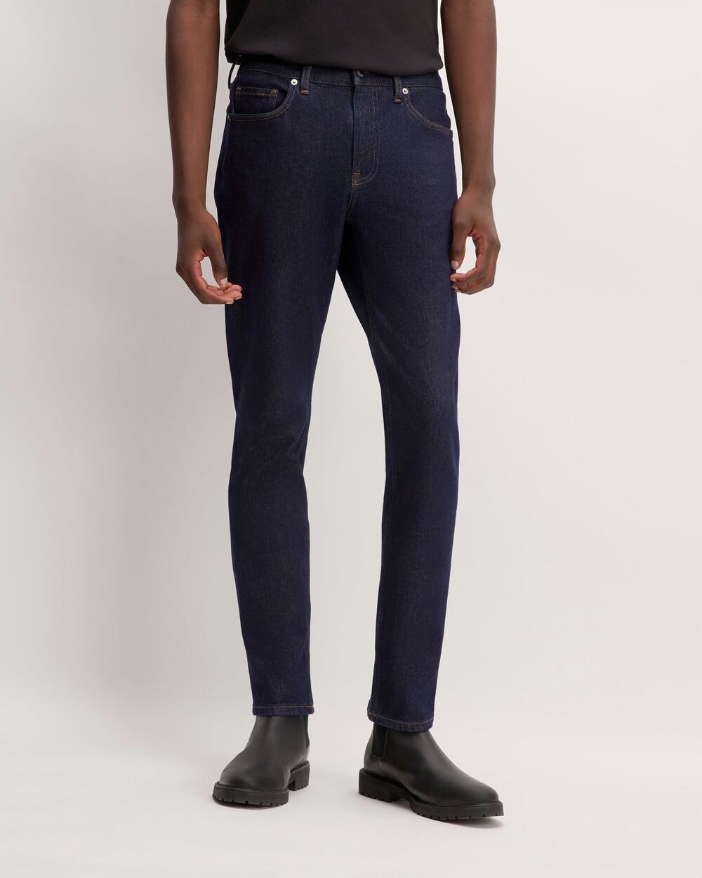 NWT Everlane Uniform Mens The Slim 4 Way Stretch Organic Jean Dark Indigo 33x32